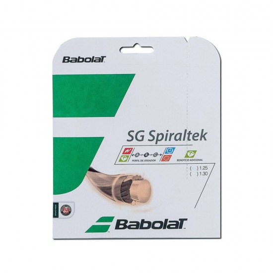 SET DE CORDA BABOLAT SG SPIRALTEK 1.30 - BRANCO